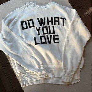 Golden Goose Graphic Print Crew Neck Sweater